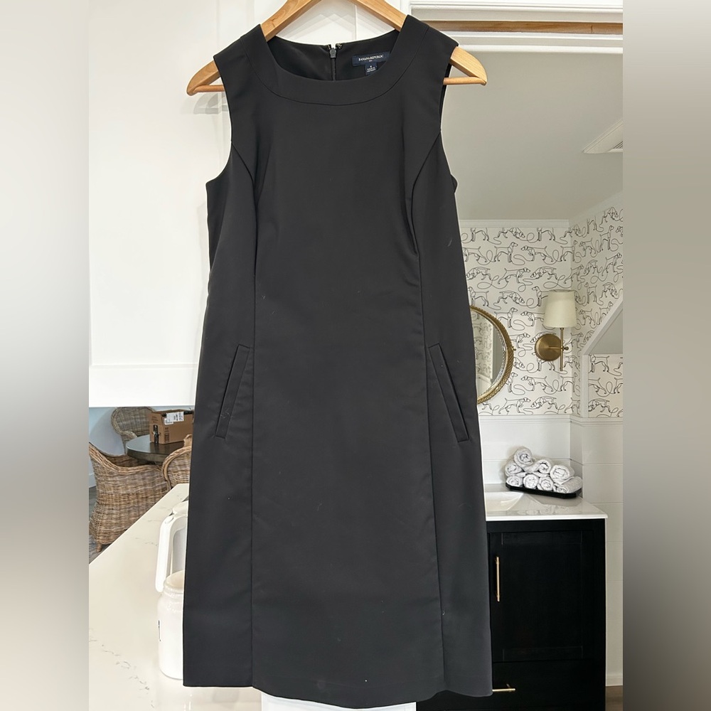 Banana Republic little black dress with pockets!